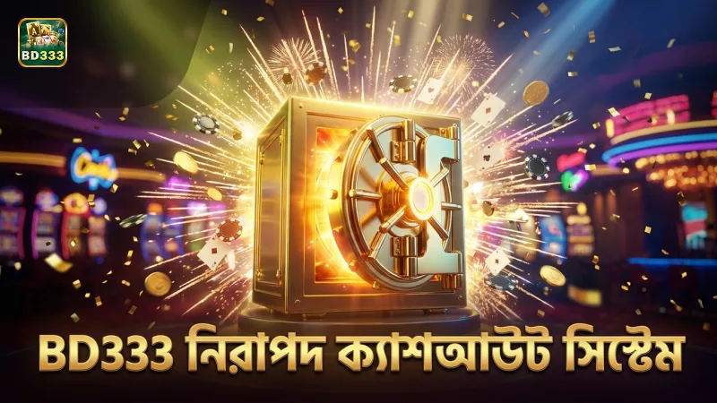স্বচ্ছ স্কোয়ারিং ও ক্যাশআউট BD333-এ নিরাপত্তার প্রতীক।