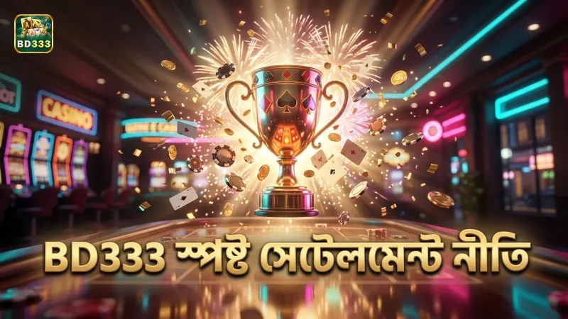 BD333 এর স্পষ্ট সেটেলমেন্ট নীতি বাজির বিশ্বাসযোগ্যতা বাড়ায়